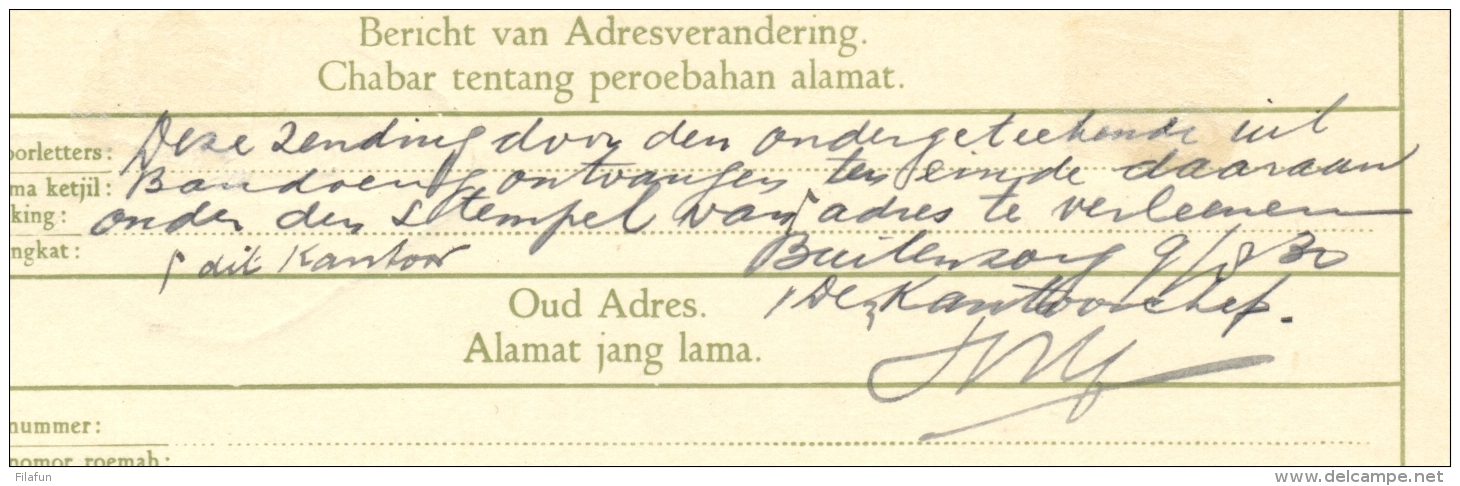 Nederlands Indië - 1930 - Propaganda Stempel Buitenzorg Seint Via Radio - Nederlands-Indië