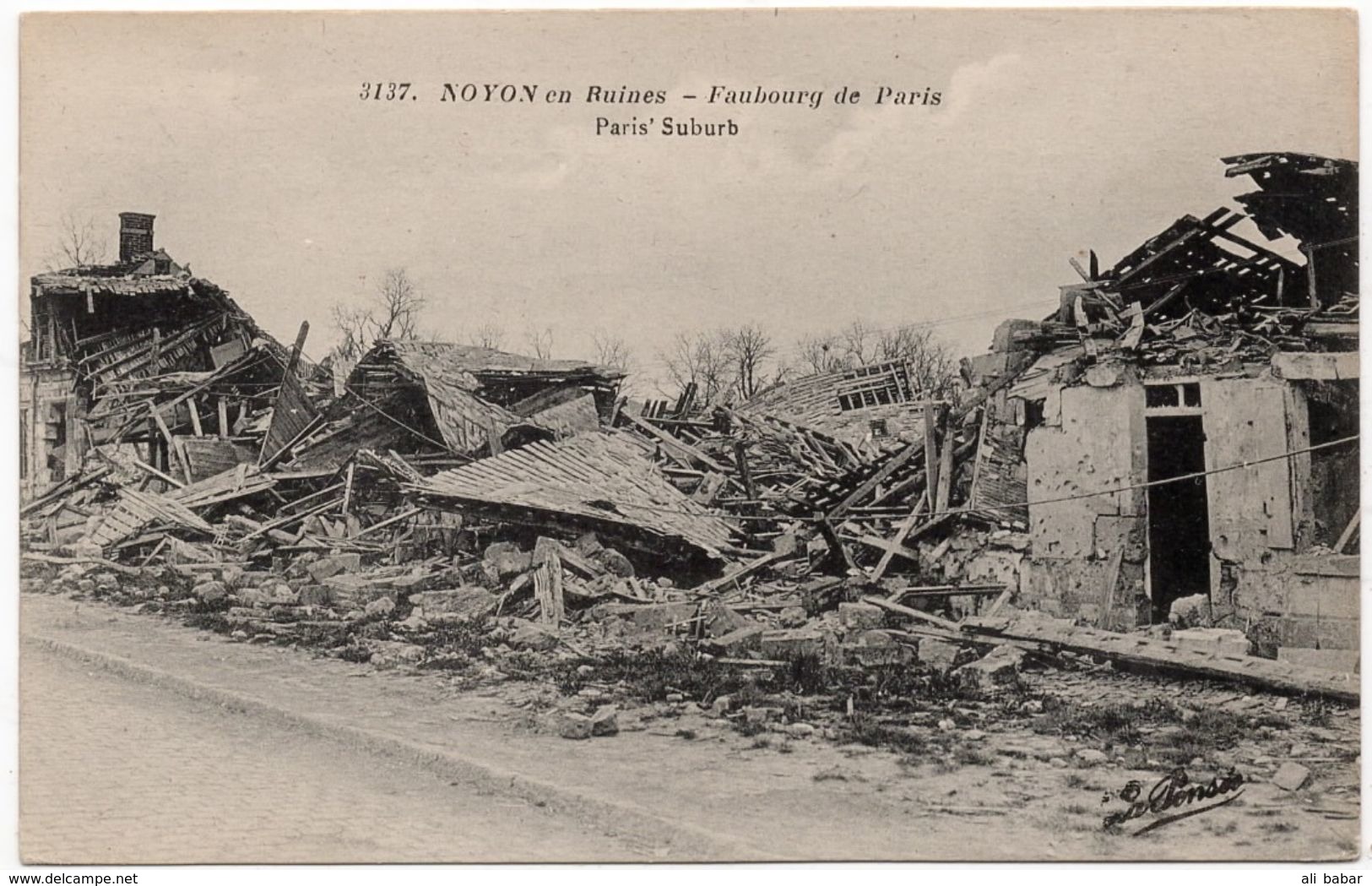 Noyon : Le Faubourg De Paris En Ruines (Editeur La Pensée - Imp. Baudinière, Paris) - Noyon