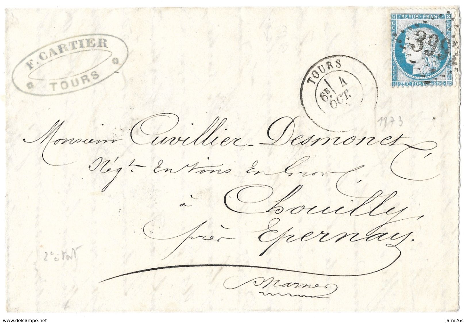 LETTRE Avec N° 60/1  72 A2 ,2ème état, Voir Mêche De Cheveux En Bas à Droite + TIMBRE 1er état  TTB - 1871-1875 Cérès