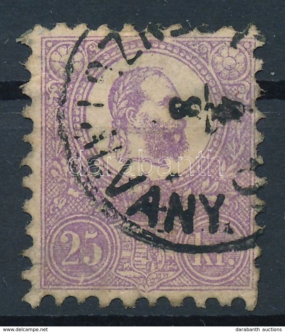 O 1871 K?nyomat 25kr (60.000) (enyhe Elvékonyodás, Rövid Fog / Thin Paper, Missing Perf) - Sonstige & Ohne Zuordnung