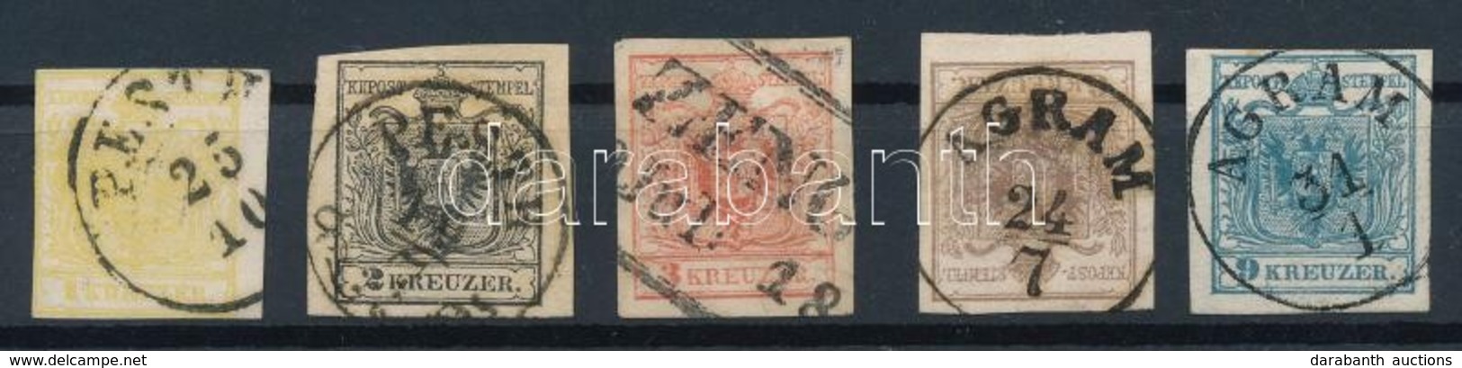 O 1850 Sorozat (min 38.000) (2kr Regiszterhajtás / Folded) - Autres & Non Classés