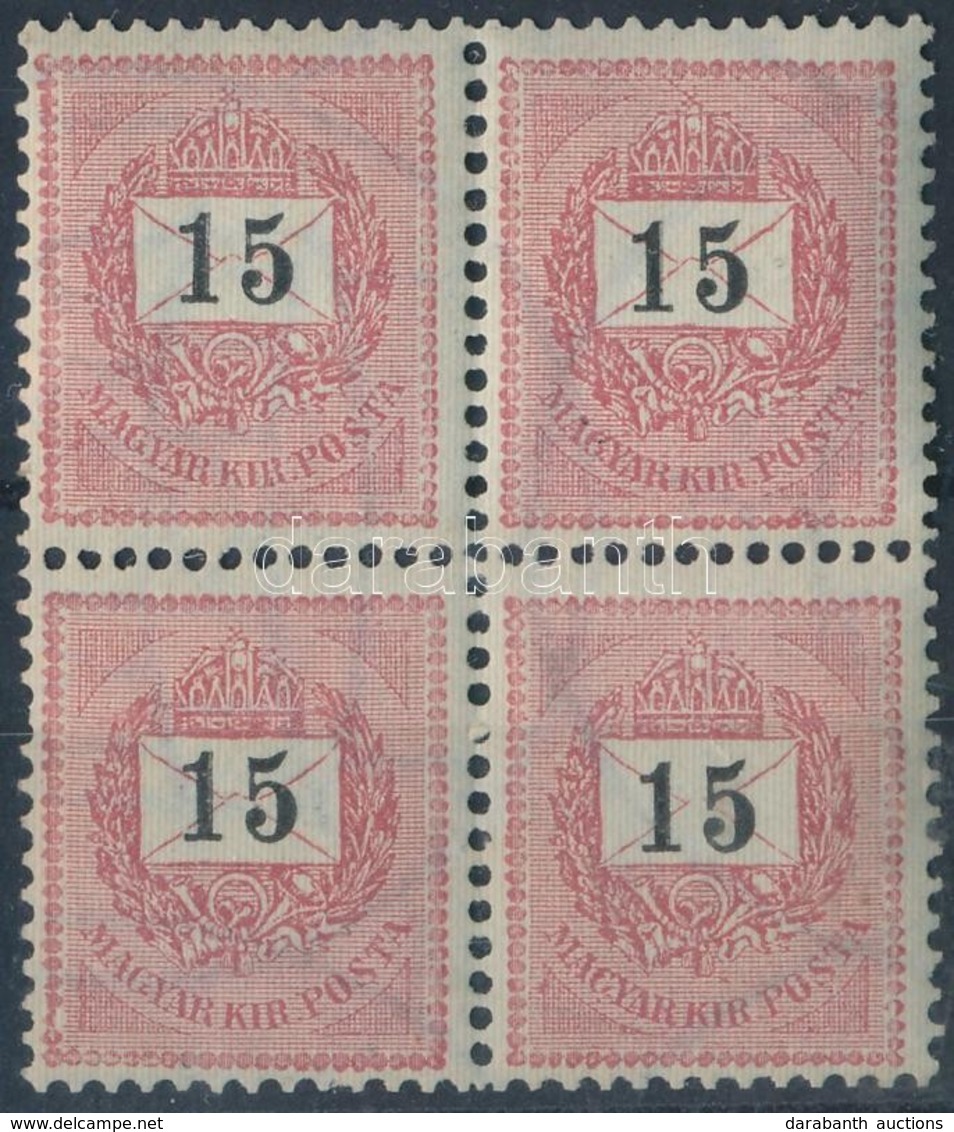 ** 1898 15kr Négyestömb (14.400) - Andere & Zonder Classificatie