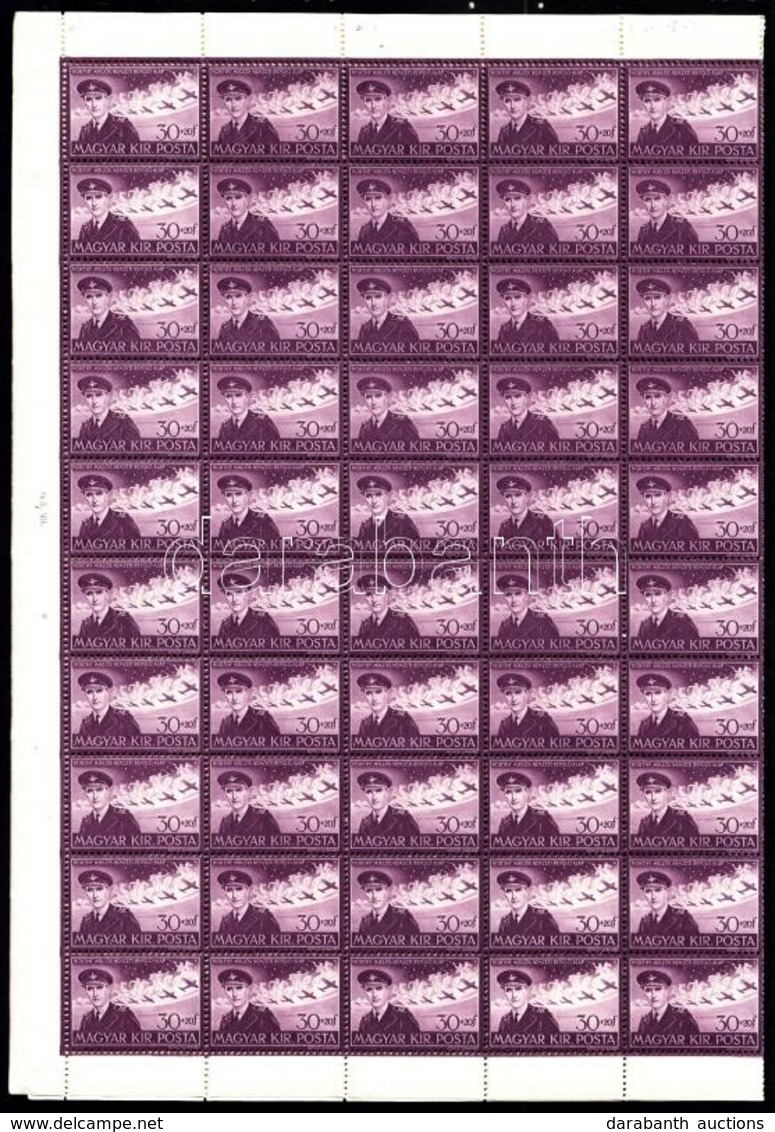 ** 1943 Horthy István Hajtott Teljes ív - Andere & Zonder Classificatie