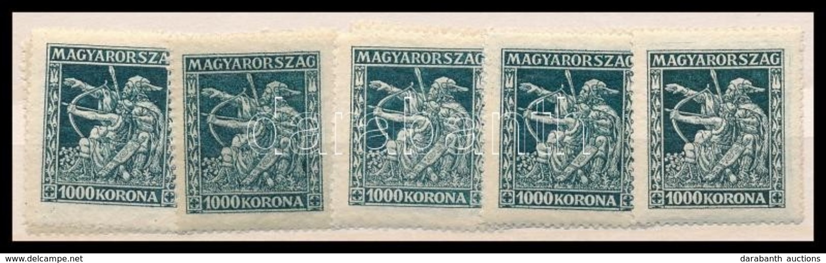 ** 1924 Jótékonyság (I.) 5 Db Sor (10.000) - Andere & Zonder Classificatie