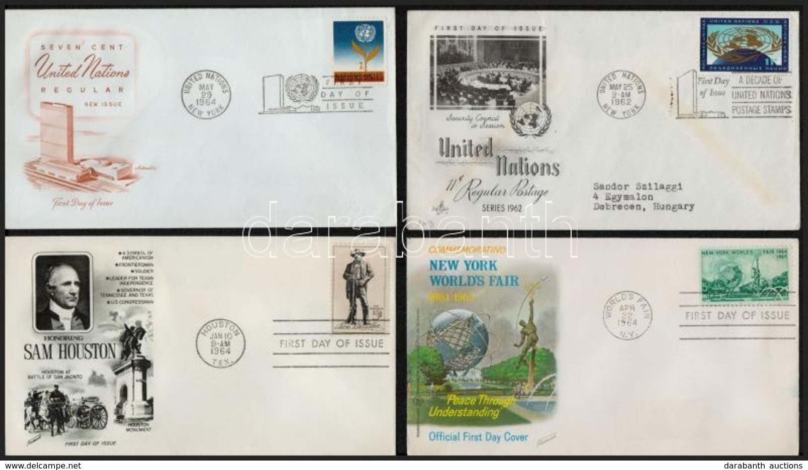 USA és ENSZ 100 Db FDC és Els?napi Díjjegyes - Sonstige & Ohne Zuordnung