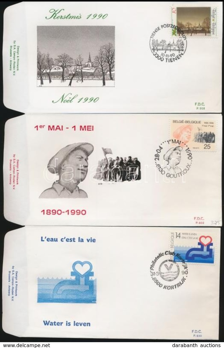 Belgium 59 Db FDC A 80-as, 90-es évekb?l - Sonstige & Ohne Zuordnung