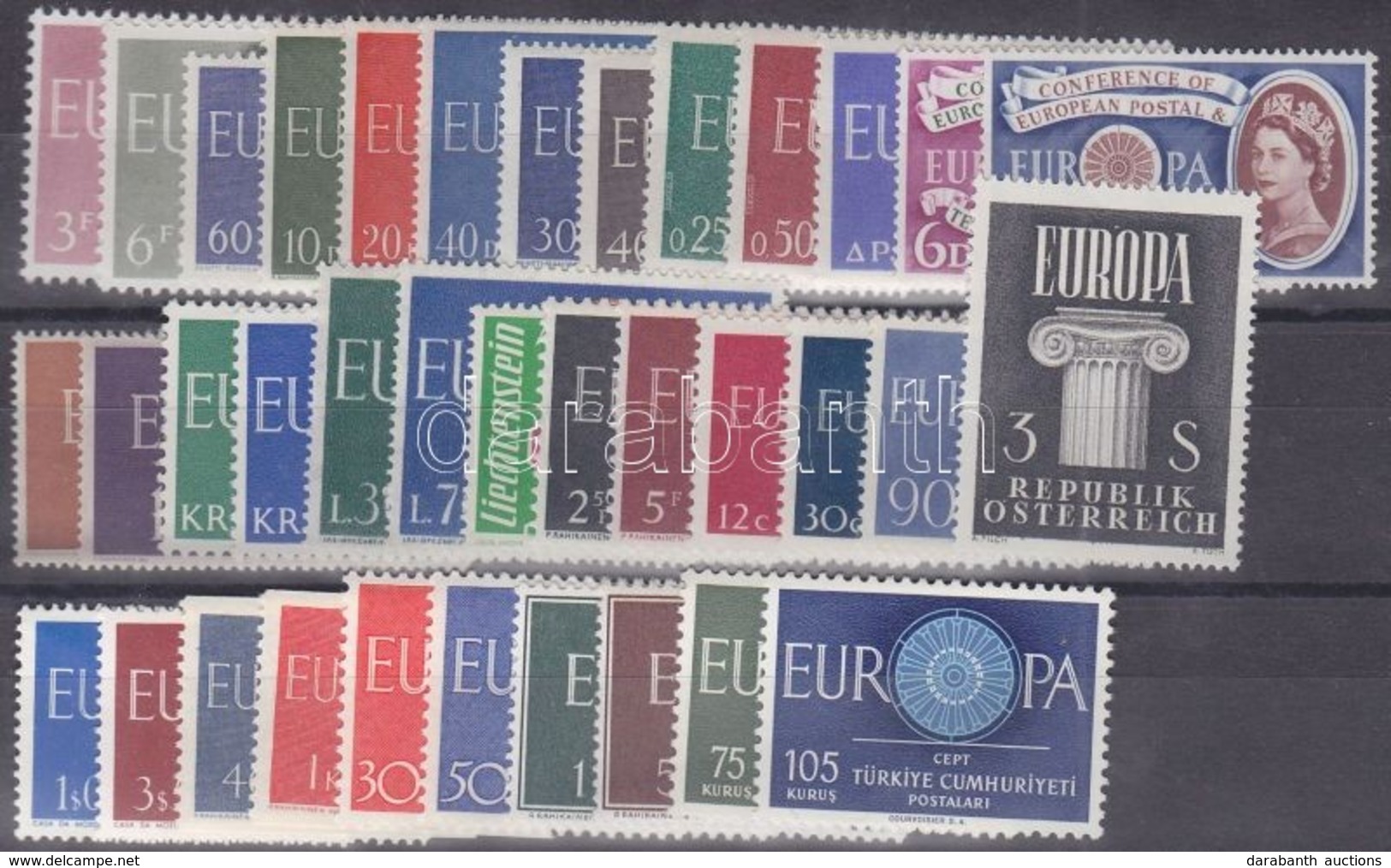 ** Europa CEPT 1960 Teljes évfolyam - Sonstige & Ohne Zuordnung