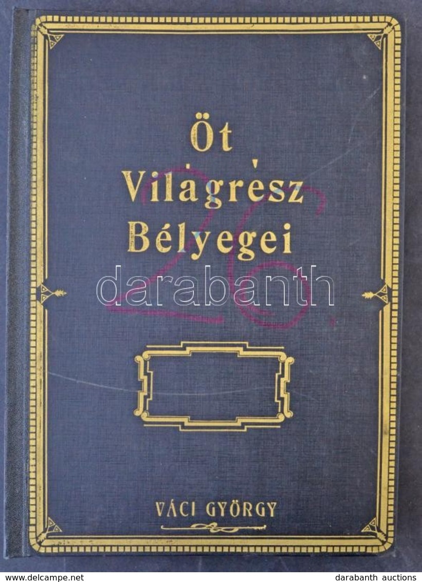 18 Fekete Lapos 10 Soros Nagyalakú Berakó Öt Világrész Bélyegei Váci György Felirattal, Rajta Filctollal Nagy Szám - Sonstige & Ohne Zuordnung