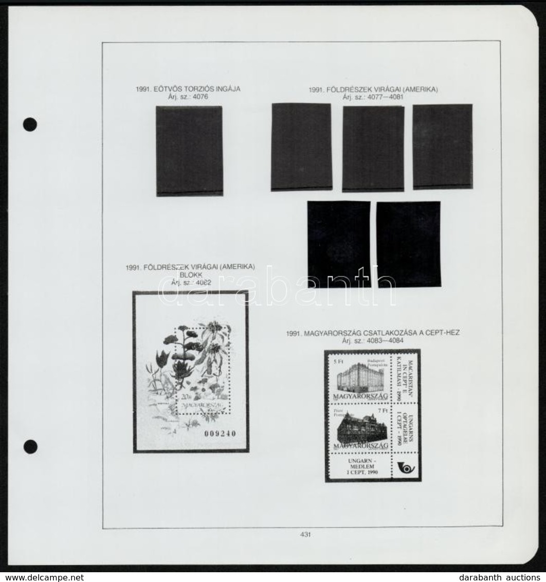 Komplett Magyar 1991, 1992, 1993, 1994, 1996, 2005 El?nyomott Albumlapok - Sonstige & Ohne Zuordnung
