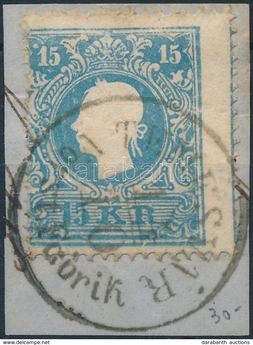 1858 15kr Képbe Fogazott, Több Lemezhibás Bélyeg / With Shifted Perforation, Plate Flaws 'TEMESVÁR Vorst. Fabrik' - Sonstige & Ohne Zuordnung