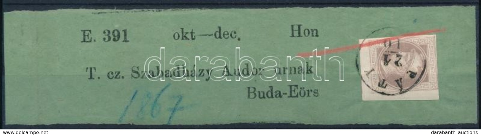 ~ 1867 Teljes Címszalag Hírlapbélyeggel ,,PÁTY' - ,,BUDA - EÖRS' - Sonstige & Ohne Zuordnung