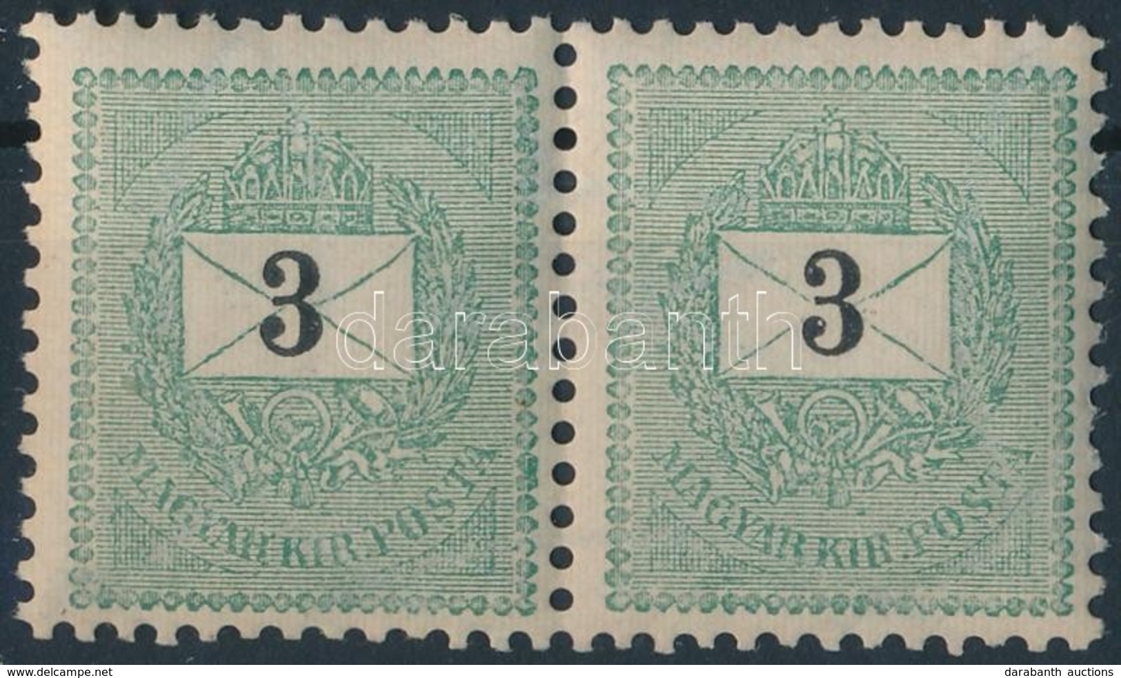 ** 1889 3kr ,,E' Pár - Andere & Zonder Classificatie