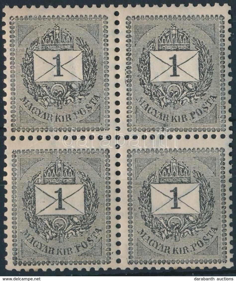 ** 1898 1kr Négyestömb - Andere & Zonder Classificatie