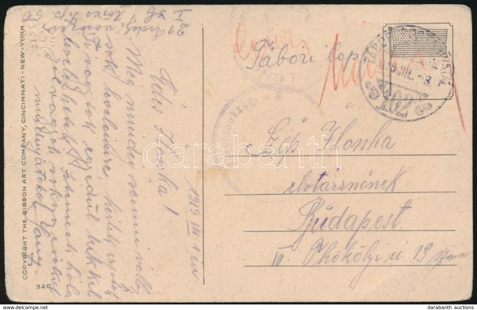 1919 Vörös Hadsereg Tábori Postai Levelez?lap A 21. Erdélyi Vörös Ezredt?l / Red Army Field Postcard  'TP 102' - Andere & Zonder Classificatie