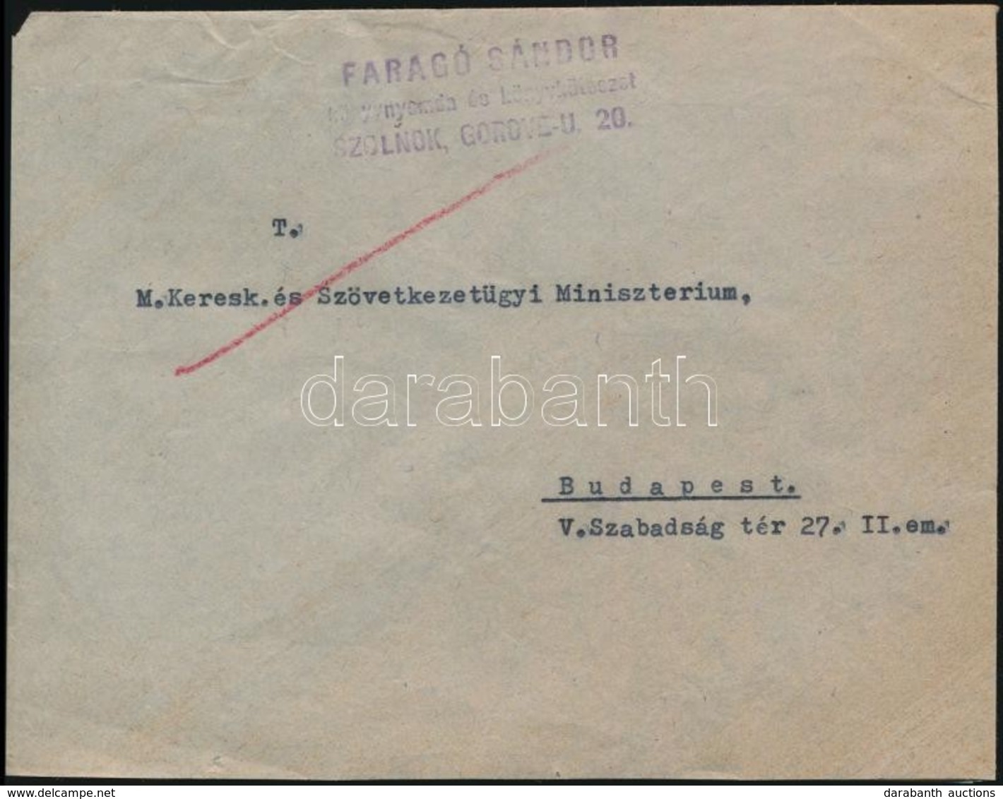 1946 (18. Díjszabás) Távolsági Levél Milpeng?s 2 X 200mP Bérmentesítéssel - Sonstige & Ohne Zuordnung