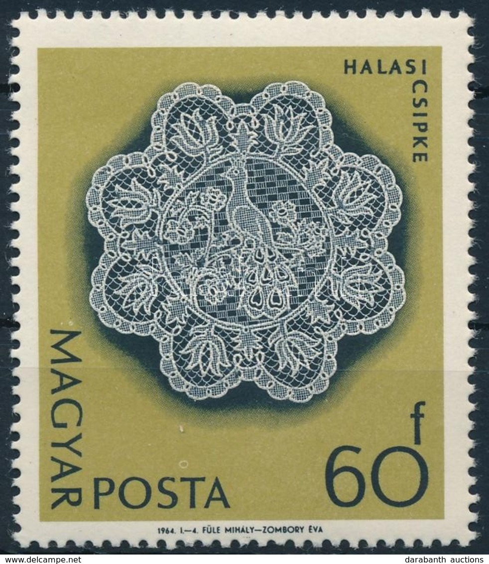 ** 1964 Halasi Csipke 60f, Poloska A POSTA Felett - Andere & Zonder Classificatie