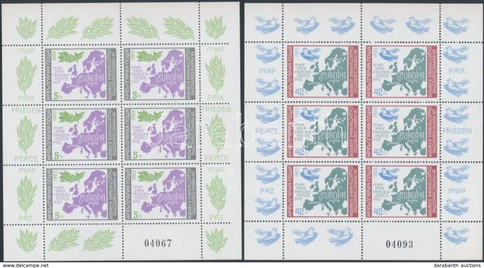 ** 1983 Európai Biztonság és Együttm?ködés Kisívsor Mi 3218-3221 - Andere & Zonder Classificatie