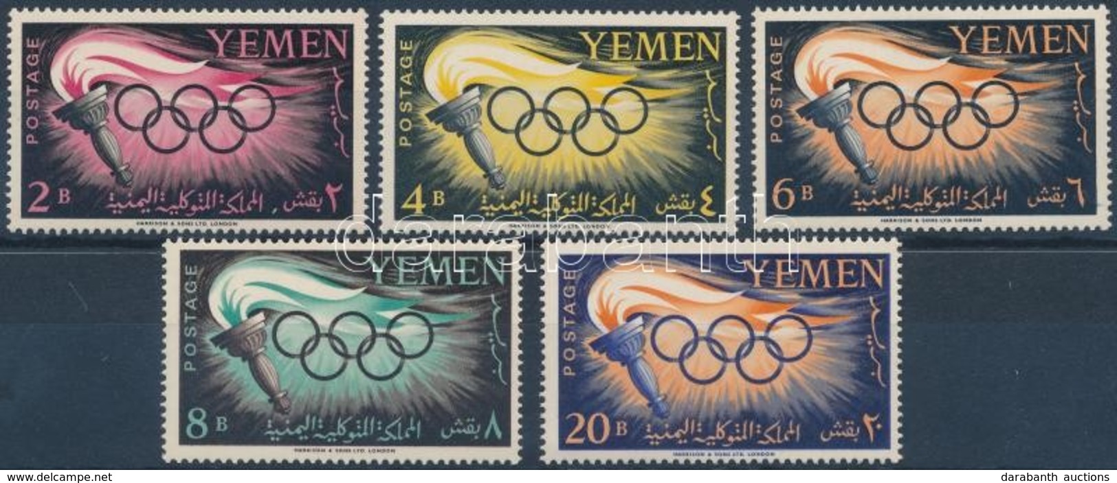 ** 1960 Nyári Olimpia: Róma Sor Mi 200-204 - Andere & Zonder Classificatie