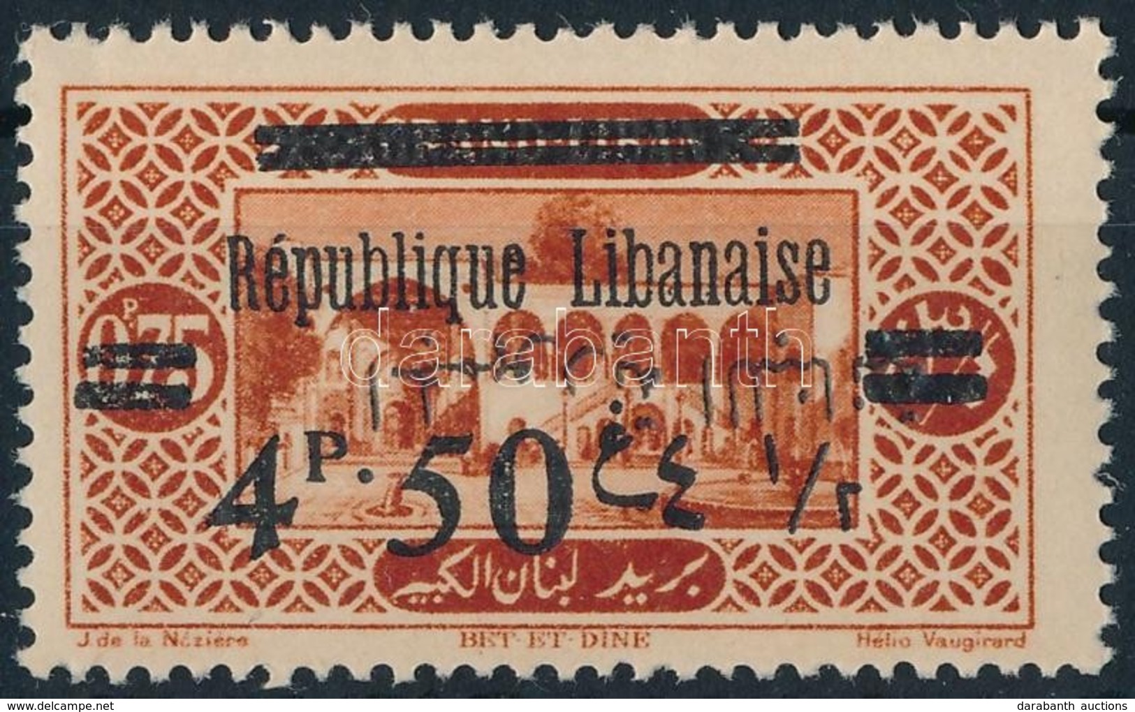 ** 1928 Mi 128 Fordított Arab Felülnyomás / Inverted Arabic Overprint - Andere & Zonder Classificatie