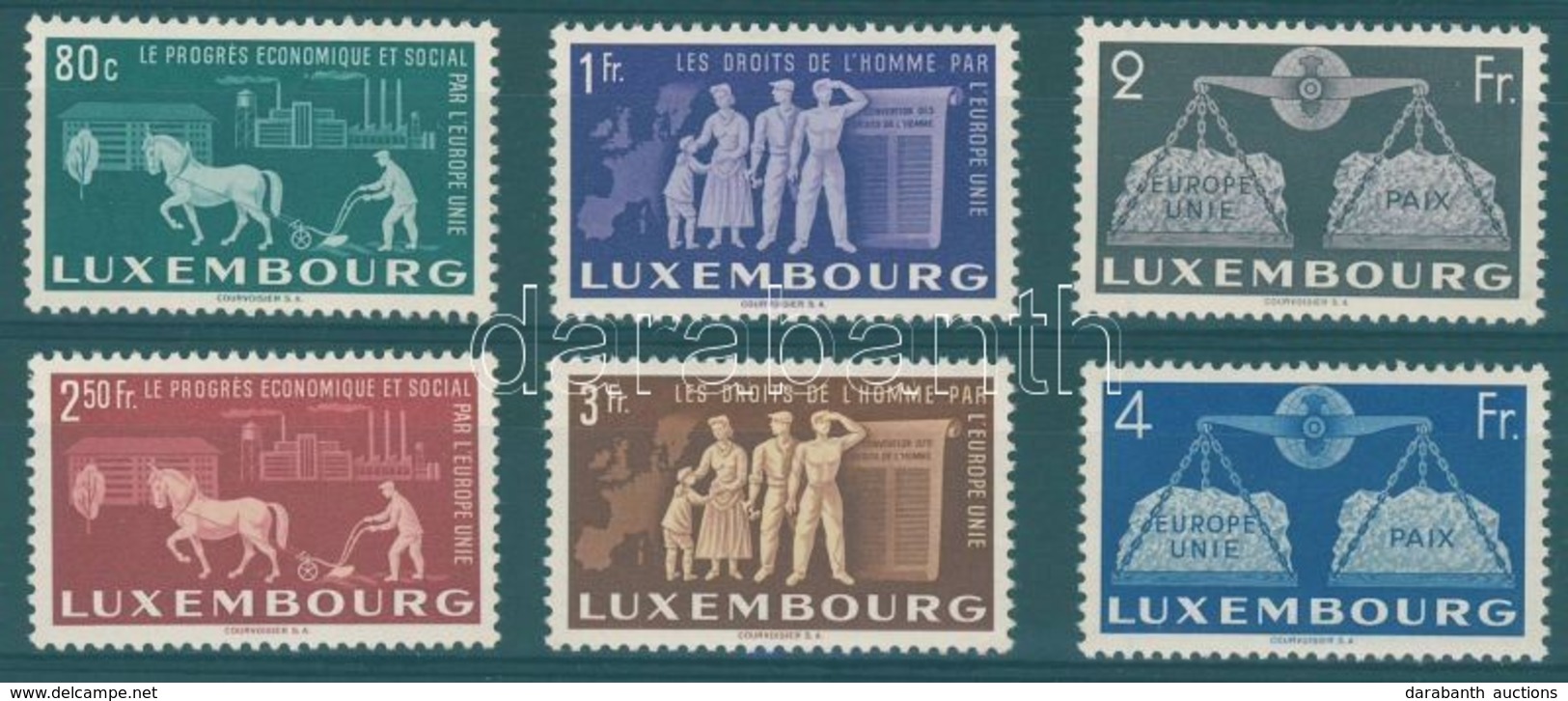 ** 1951 Egyesült Europa Mi 478-483 - Andere & Zonder Classificatie