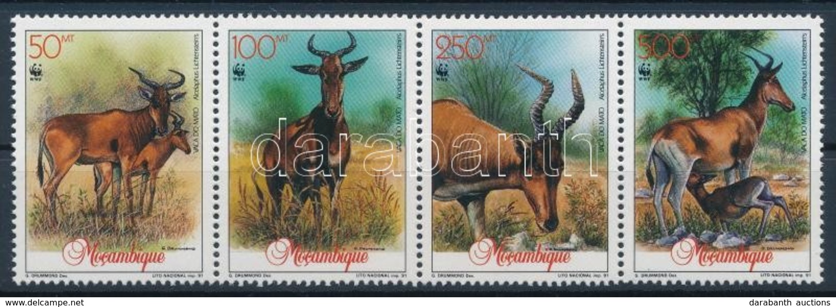 ** 1991 WWF: Antilop Négyescsík + Sor 4 FDC-n Mi 1231-1234 - Sonstige & Ohne Zuordnung