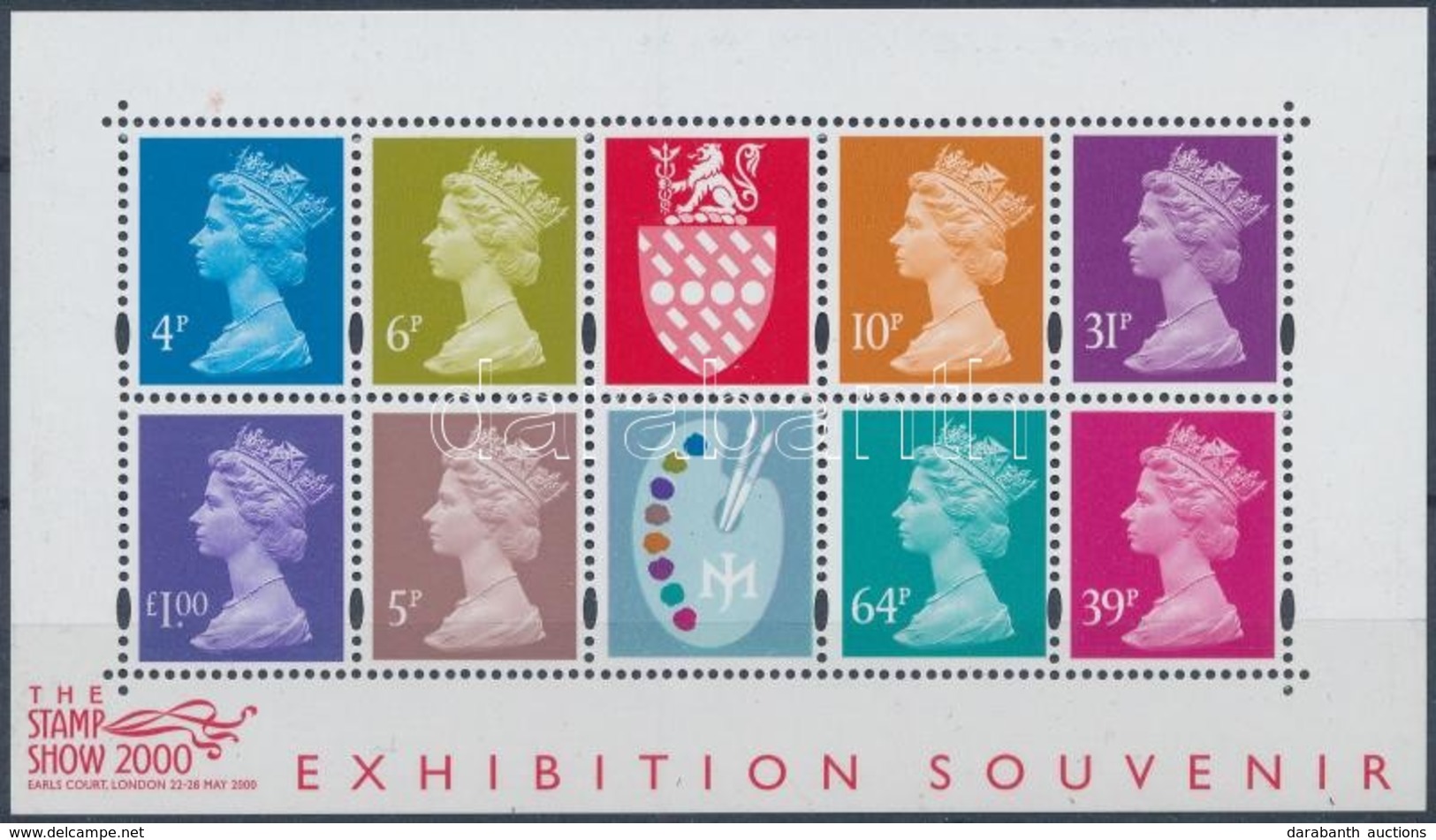 ** 1999 Stamp Show London 2000 Kisív + Bélyegfüzetlap Mi 124 (Mi EUR 32,50) - Sonstige & Ohne Zuordnung