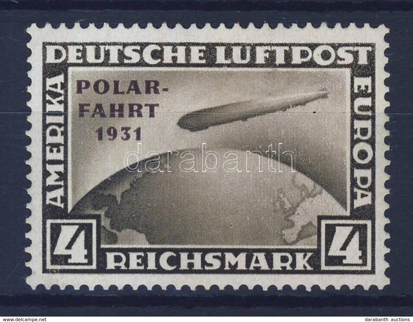 ** 1931 Zeppelin Polarfahrt 4RM Mi 458 - Altri & Non Classificati