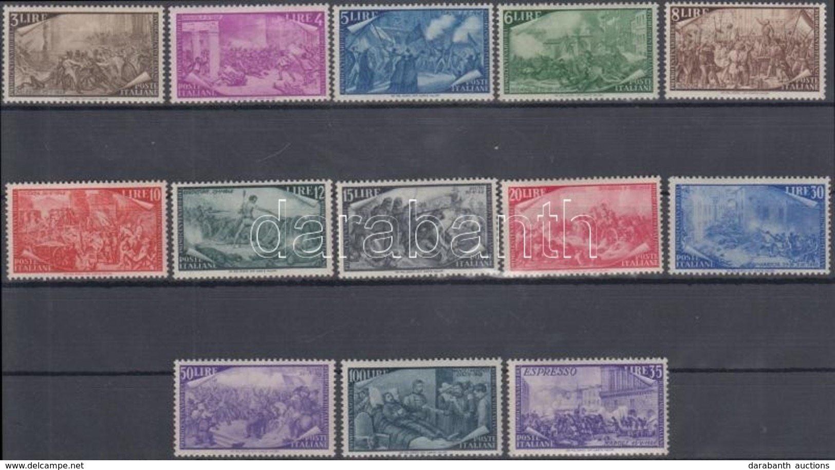 ** 1948 Az 1848-as Forradalom 100. évfordulója Sor Mi 748-760 - Sonstige & Ohne Zuordnung