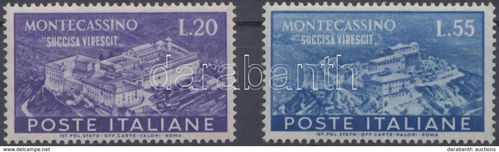 ** 1951 Monte Cassino Sor Mi 837-838 - Sonstige & Ohne Zuordnung