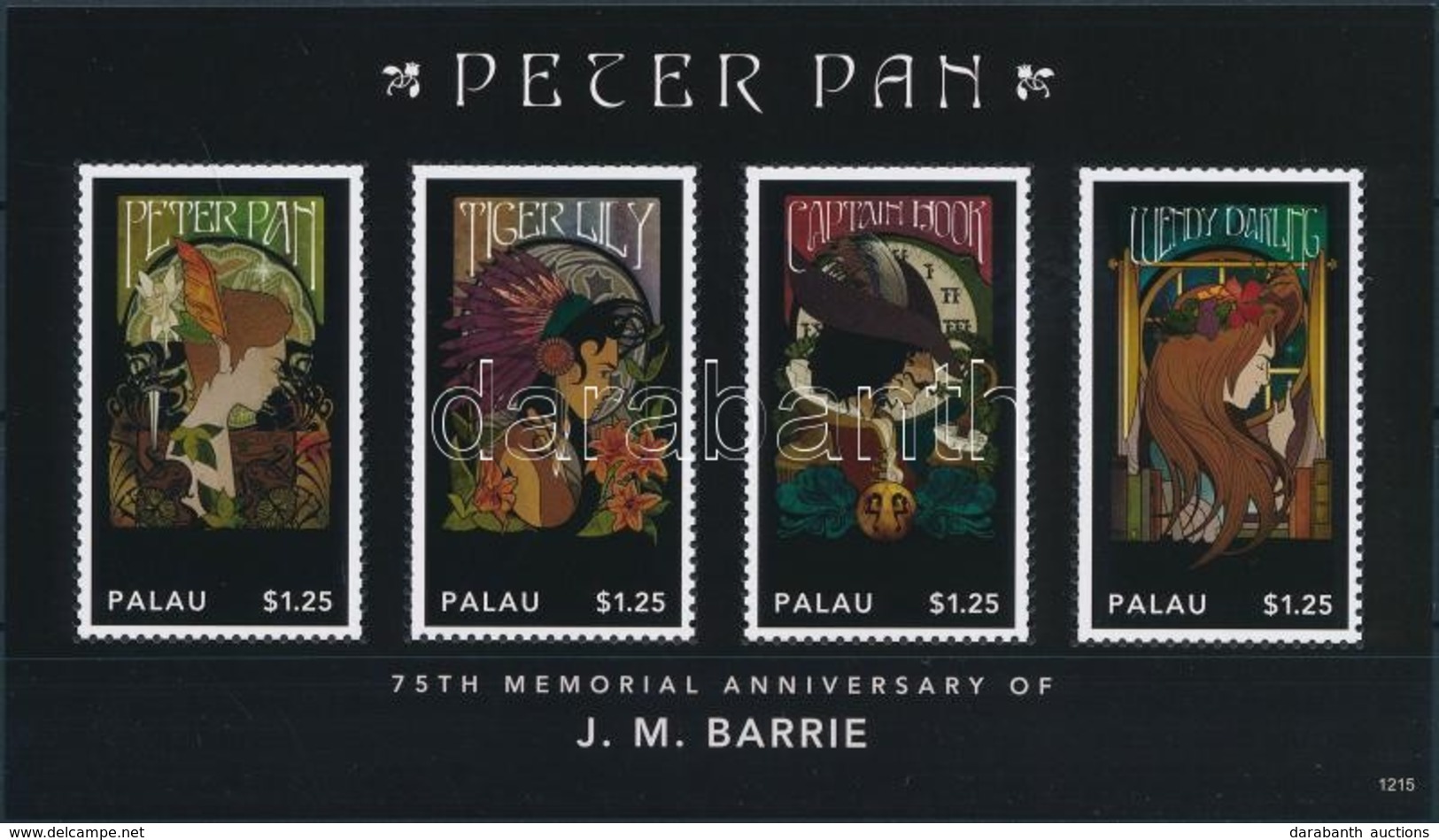 ** 2012 J. M. Barrie: Pán Péter Kisív Mi 3213-3216 - Sonstige & Ohne Zuordnung