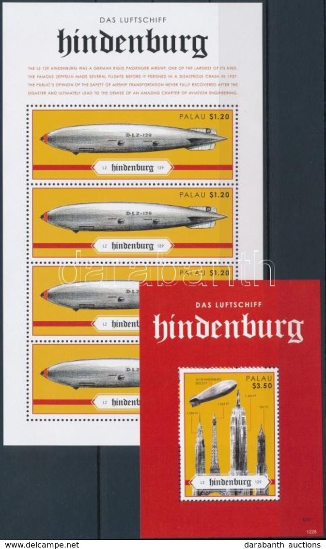 ** 2012 A Hindenburg Léghajó Katasztrófájának 75. évfordulója Kisív Mi 3257 + Blokk Mi 274 - Sonstige & Ohne Zuordnung