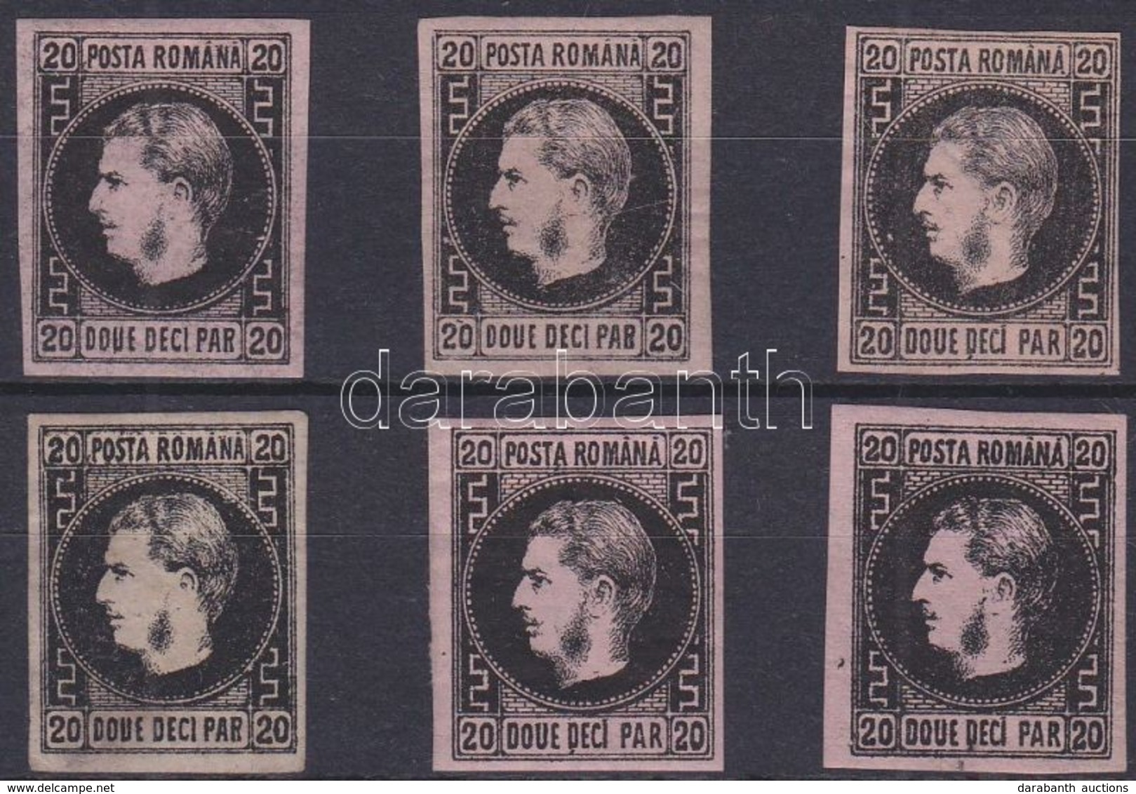 (*) * 1866 6 Típus (1-5 Falcos) Mi 16y - Andere & Zonder Classificatie