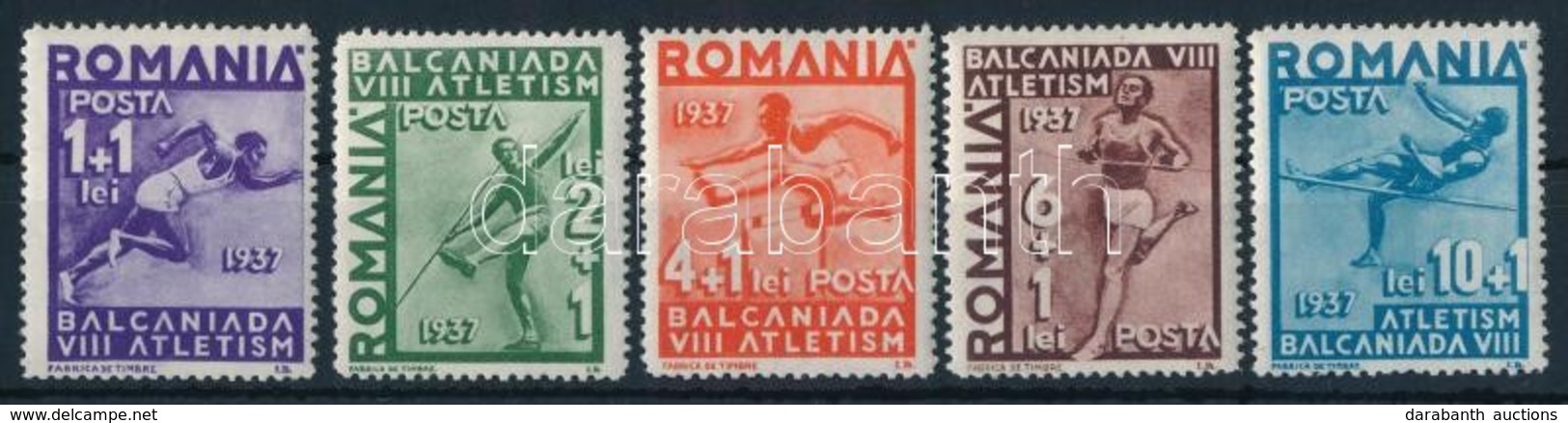 ** 1937 Sport; Atlétika Sor Mi 538-542 - Andere & Zonder Classificatie