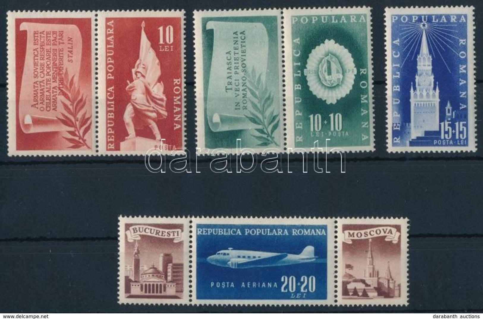 ** 1948 Kongresszus Sor Mi 1158-1161 (Mi 1158,1159 Szelvénnyel) - Andere & Zonder Classificatie