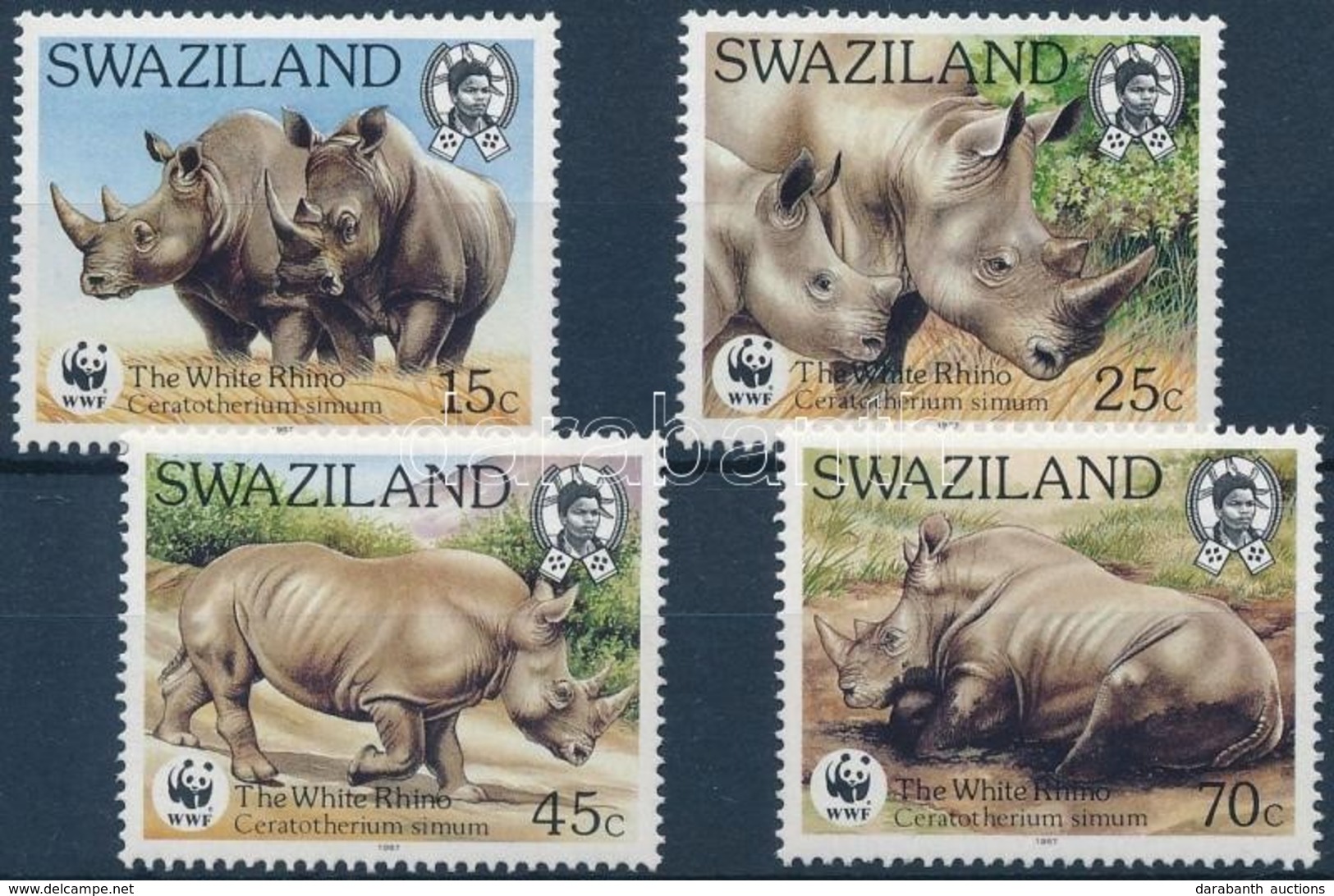 ** 1987 WWF: Orrszarvú Sor + 4 Db FDC Mi 528-531 - Andere & Zonder Classificatie