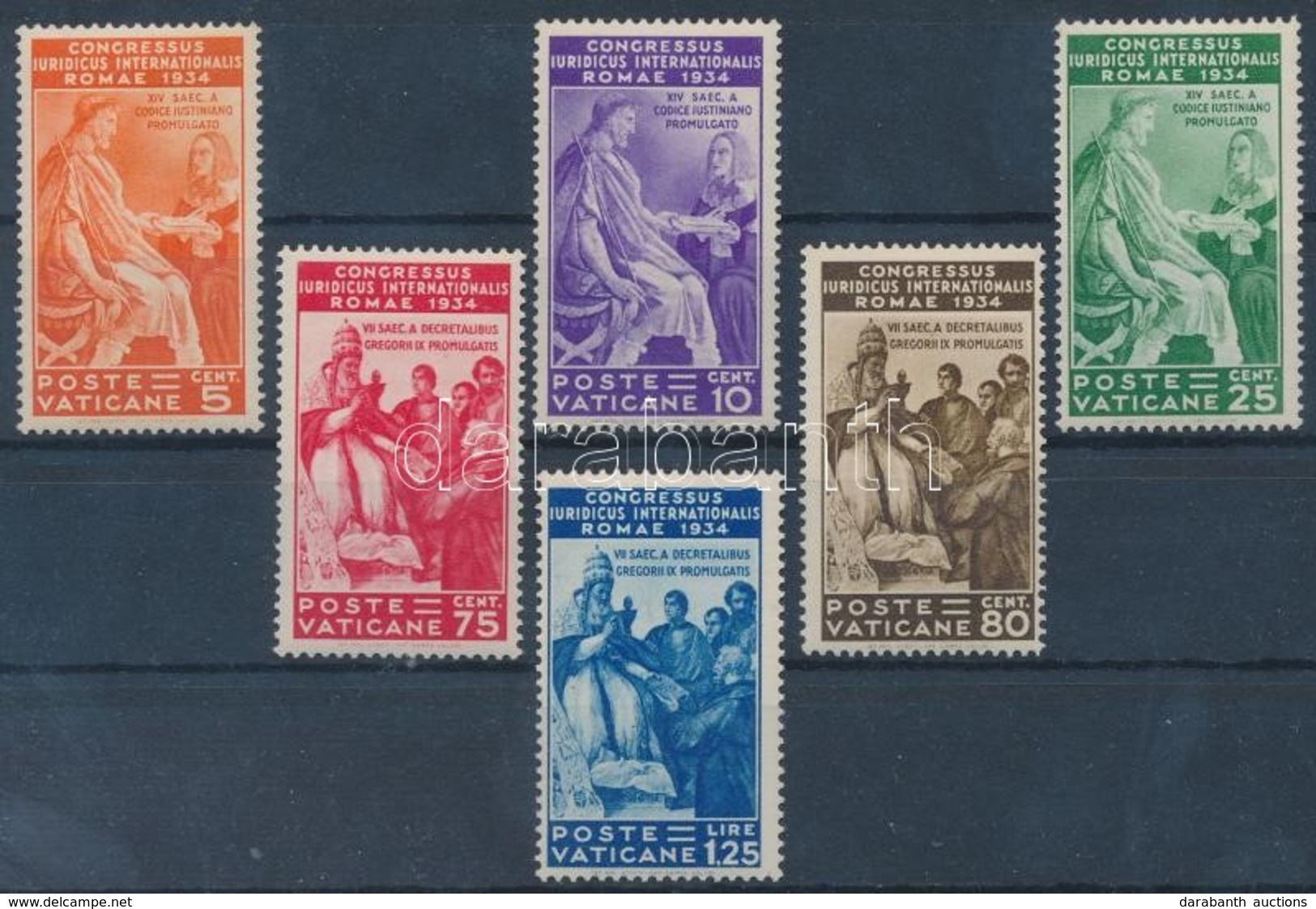 ** 1935 Nemzetközi Jogász Kongresszus Sor Mi 45-50 (Mi EUR 800.-) - Sonstige & Ohne Zuordnung