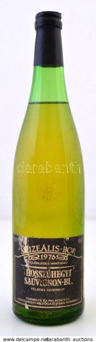 1976 Muzeális Bor: Hosszúhegyi Sauvignon Blanc, Félédes Fehérbor, 0,7 L - Sonstige & Ohne Zuordnung