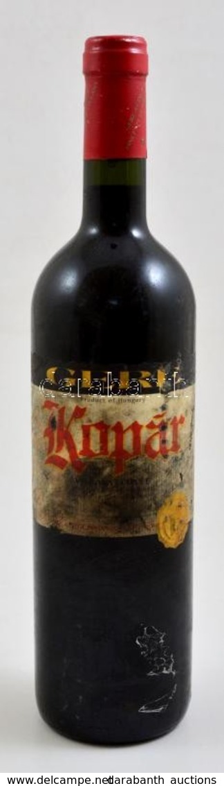 2002 Gere Kopár Villányi Cuvée, 0,75 L, Elmosódott Címkével - Sonstige & Ohne Zuordnung