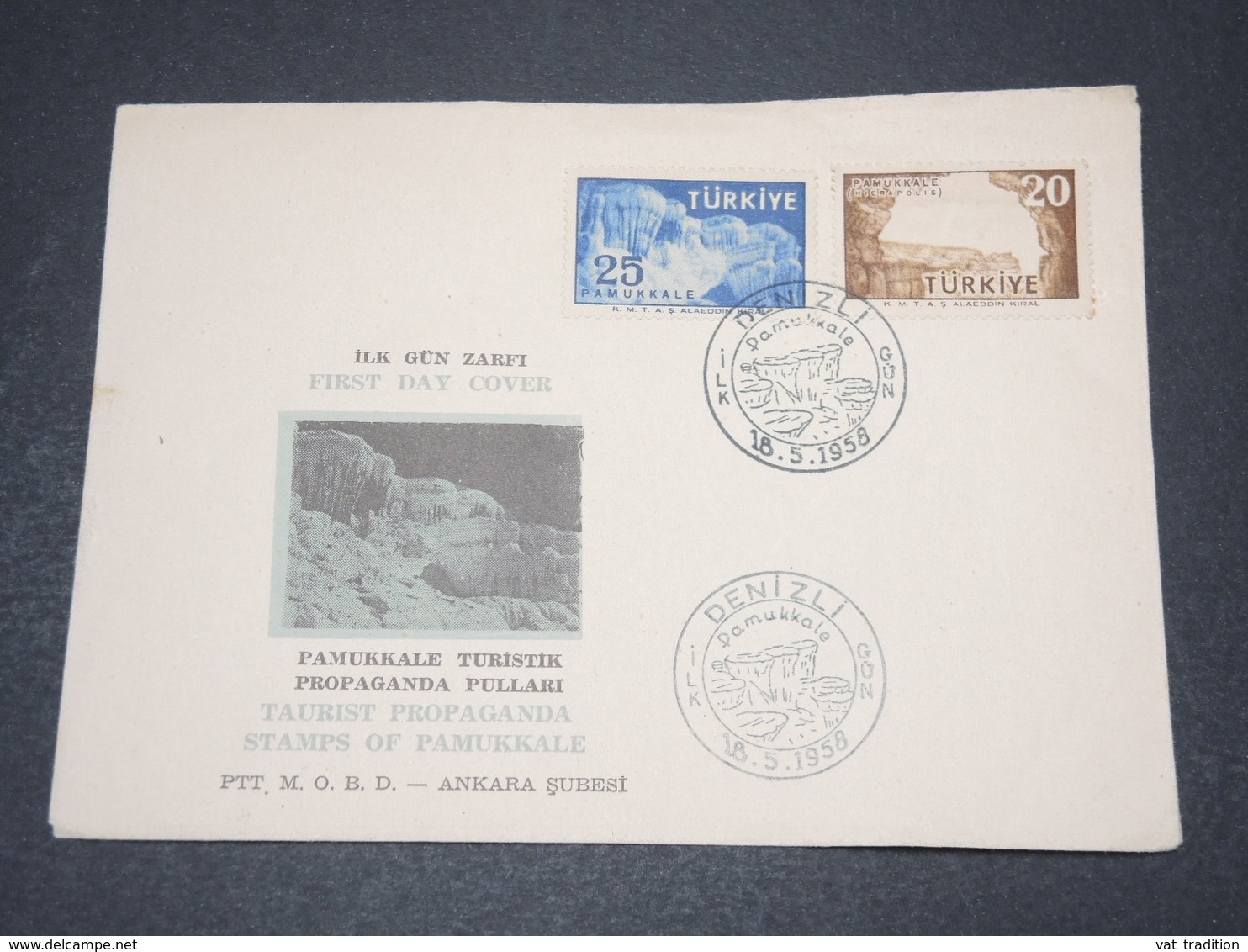 TURQUIE - Enveloppe FDC En 1958 - L 15581 - FDC