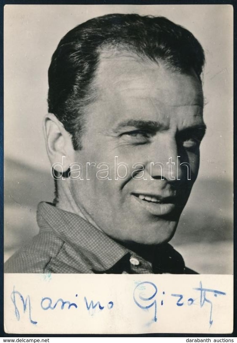 Massimo Girotti (1918-2003) Olasz Színész Saját Kez? Aláírása Az ?t ábrázoló Fotóképeslapon / Autograph Signature - Sonstige & Ohne Zuordnung