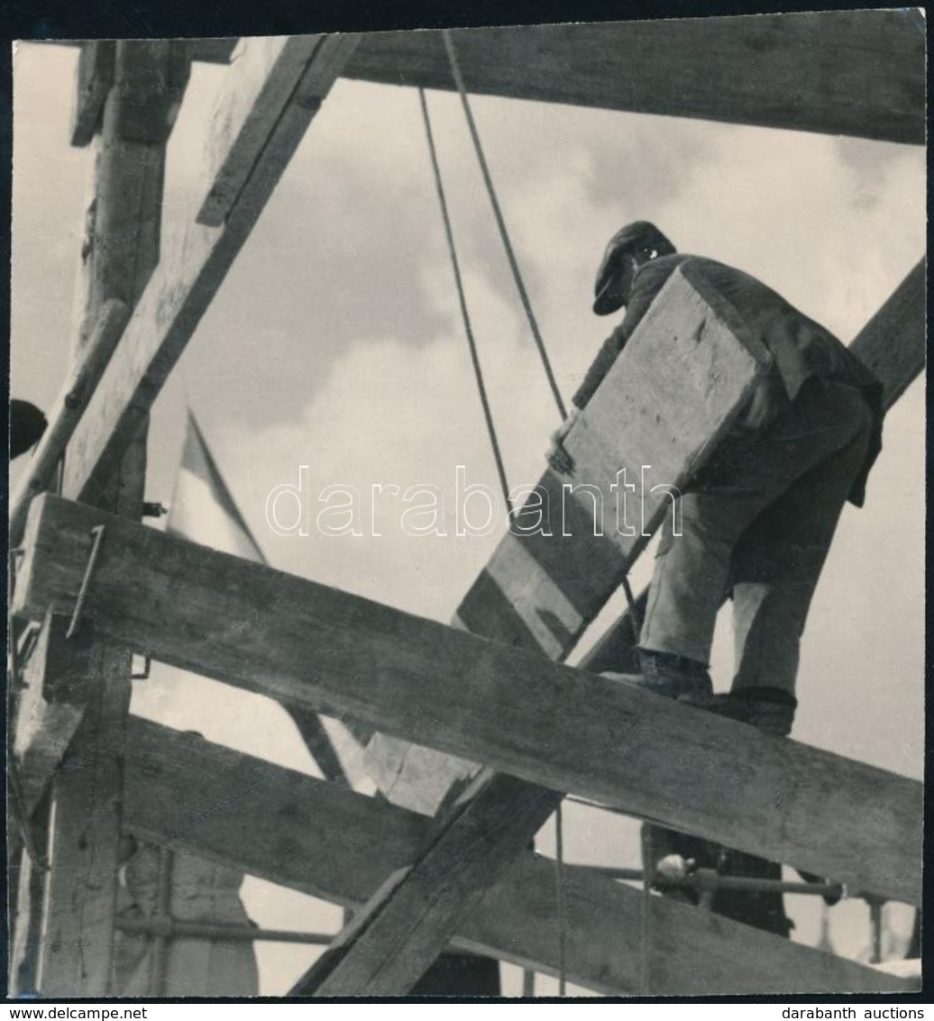 Cca 1930 Szociofotó, Jelzés Nélküli Vintage Kép, 16,5x15,5 Cm - Andere & Zonder Classificatie