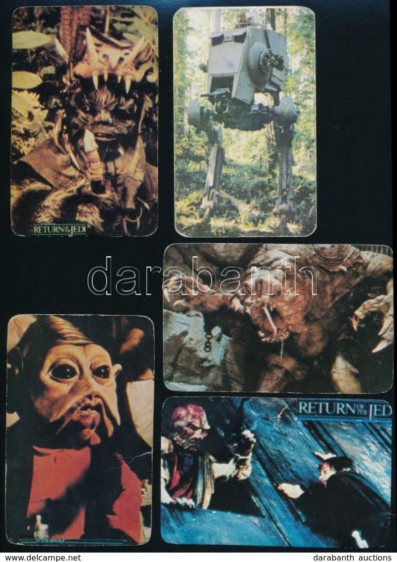 1985 Star Wars Kártyanaptárak, 5 Db, Egyik Sérült - Werbung