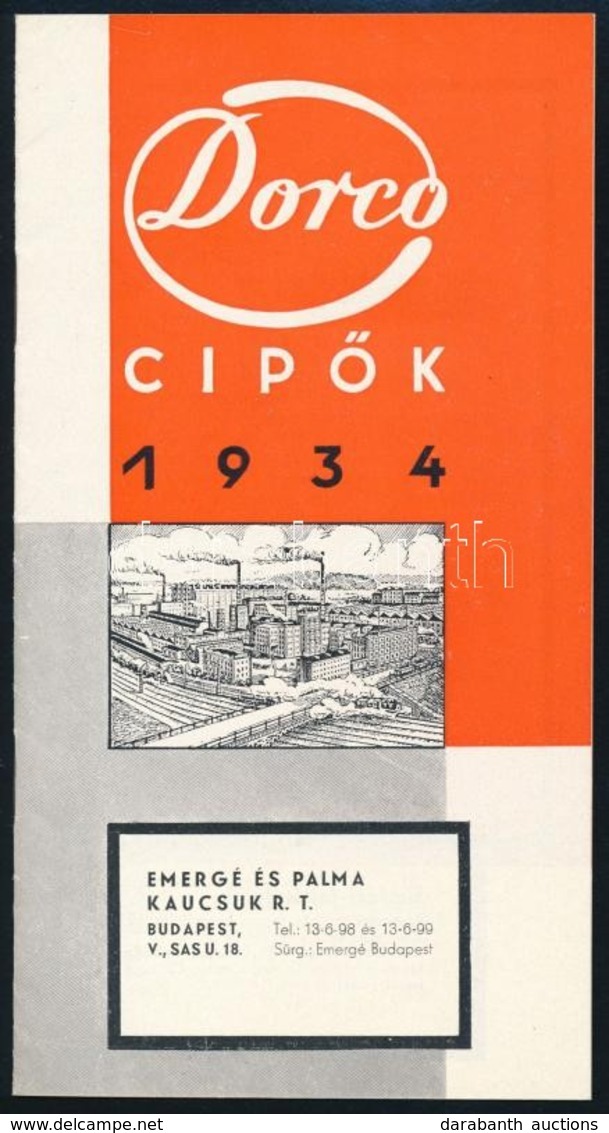 1934 Dorco Cip?k Art Deco Reklámfüzet, Szép állapotban - Werbung