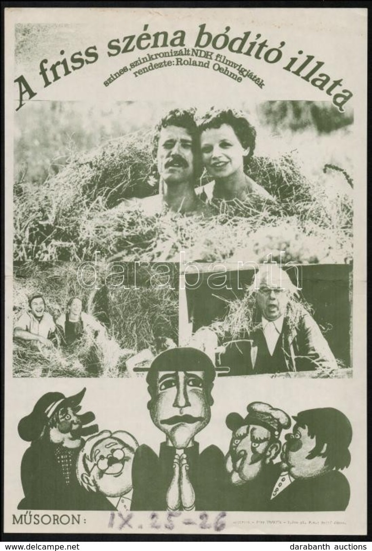 1979 A Friss Széna Bódító Illata, NDK Filmvígjáték Plakát, 41x28,5 Cm - Andere & Zonder Classificatie