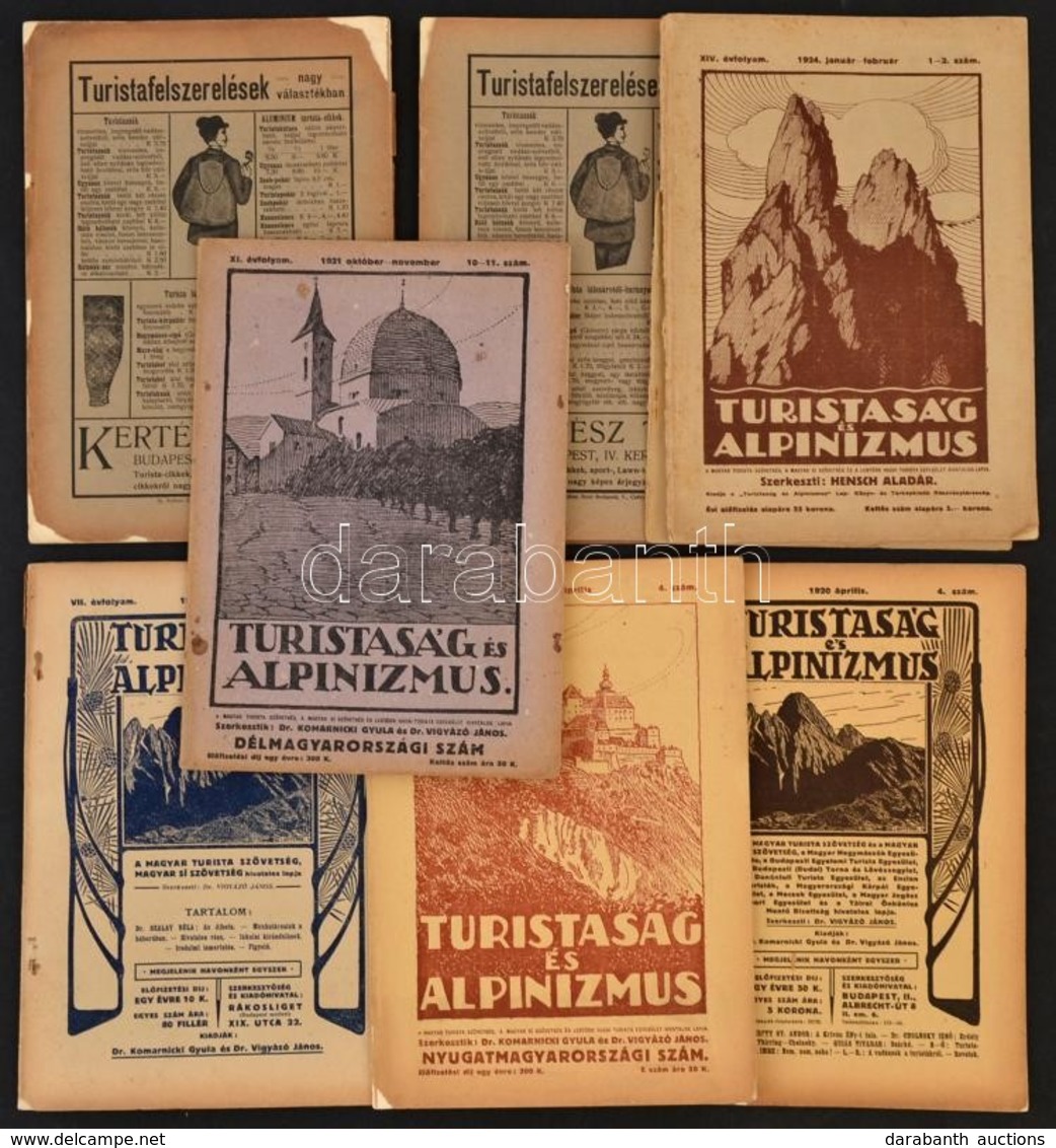 1911-1924 Turistaság és Alpinizmus 7 Száma. Szerk.: Dr. Vigyázó János, Dr. Komarnicki Gyula, Hensch Aladár. I. évf. XII. - Ohne Zuordnung