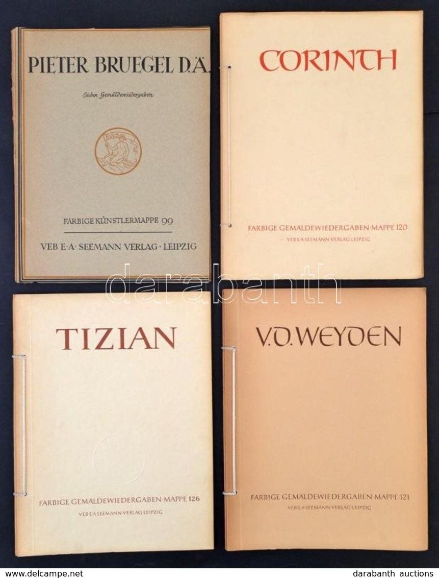 A Farbige Gemäldewiedergaben Mappe Sorozat (Seemann Verlag, Lipcse) 6 Kötete (99, 120-121, 126-127, 131): Id. Brueghel,  - Ohne Zuordnung