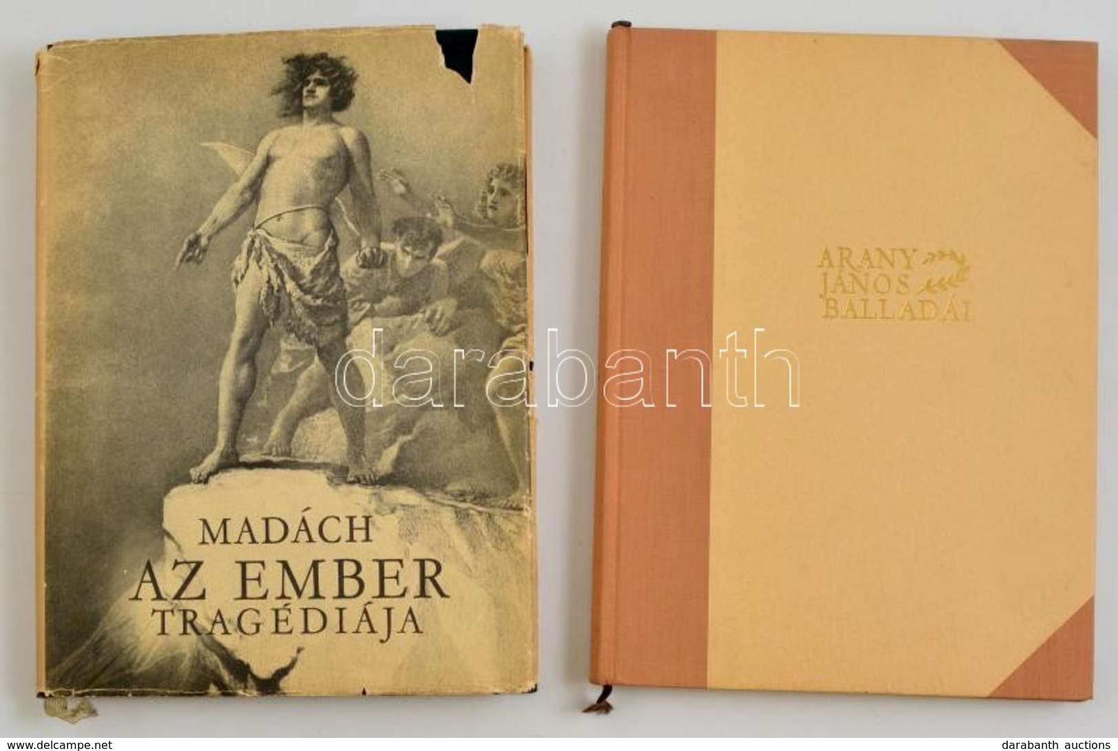 Két Munka Zichy Mihály Rajzaival: 

Madách Imre: Az Ember Tragédiája. Bp., 1958, Magyar Helikon. Kiadói Aranyozott Egész - Zonder Classificatie