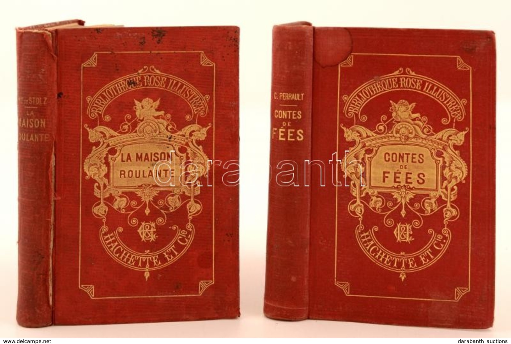 Bibliothéque Rose Illustrée Sorozat Két Kötete: 
Madame De Stolz: La Maison Roulante. Emile Bayard Illusztrációival. Par - Ohne Zuordnung