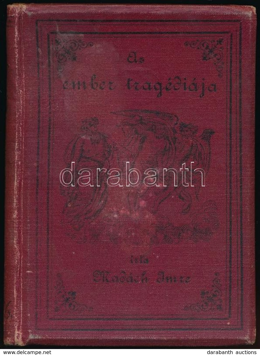 Madách Imre: Az Ember Tragédiája. Bp., é.n., Athenaeum. Kiadói Kopottas Egészvászon-kötésben, Kopottas, Foltos Borítóval - Zonder Classificatie