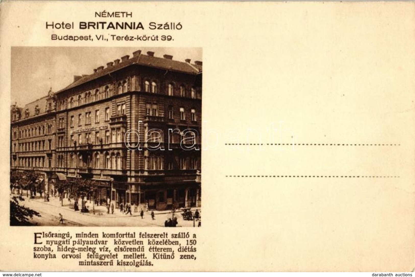 * T3/T4 Budapest VI. Hotel Britannia (fa) - Ohne Zuordnung